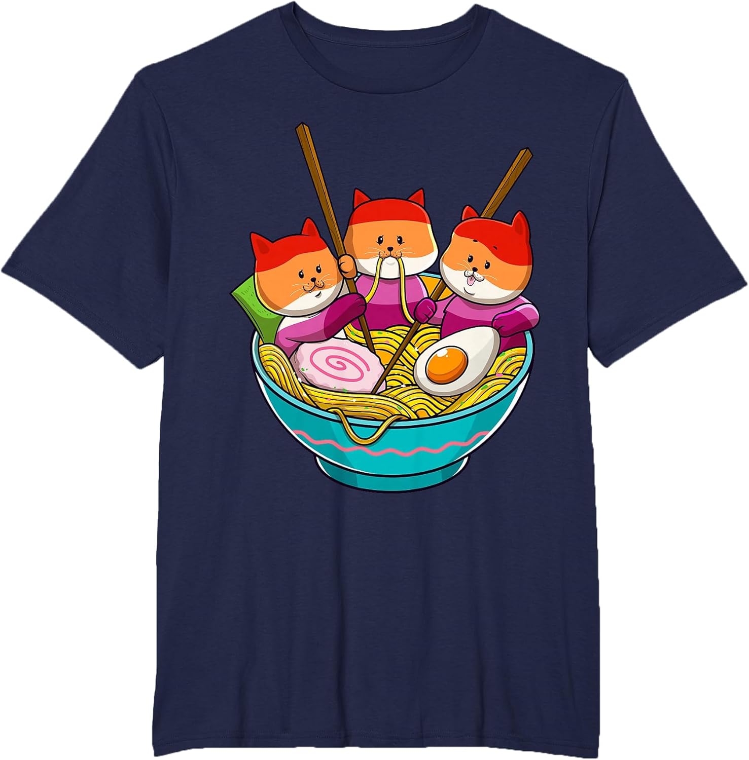 LGBTQ Rainbow Lesbian Pride Flag Cats in Ramen Anime Ally