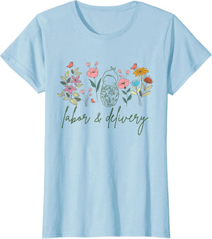 Retro Wildflower Labor and Delivery Nurse Future L&D Nurse