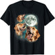 Three Golden Retriever Moon | Funny Dog Lover Canine Meme