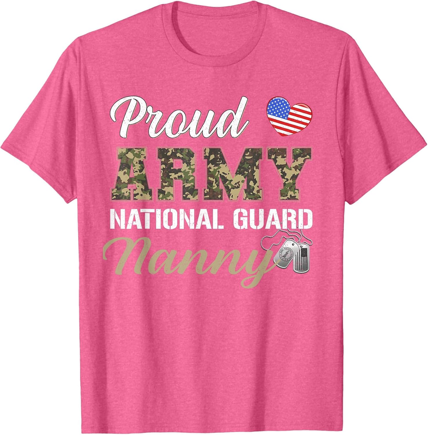 Retro Proud Army National Guard Nanny Military Pride Costume