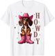 Howdy Dachshund Cowboy Western Dog Cowgirl Women's Girl's