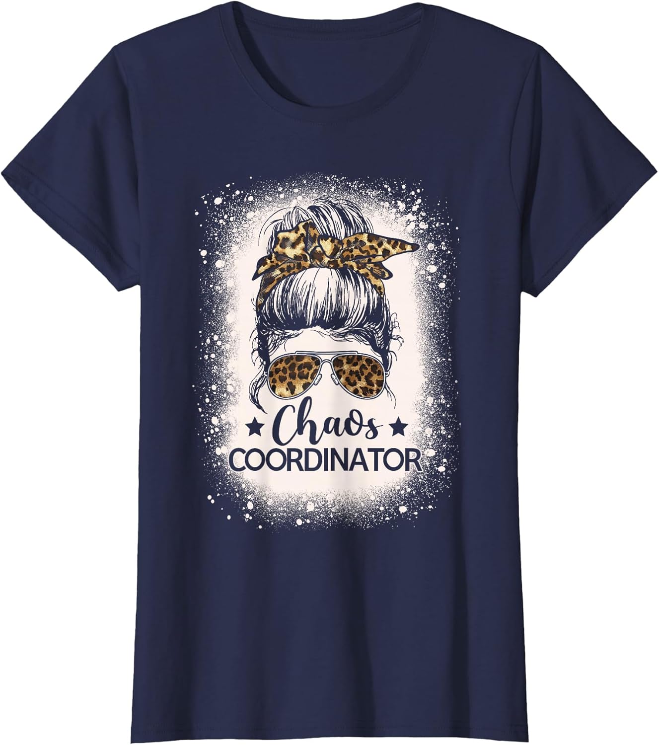 Chaos Coordinator Leopard Messy Bun Bleached Girls Women