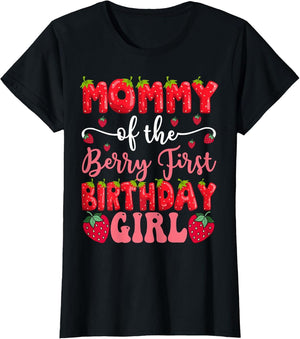 Mommy of The Berry First Birthday Girl Strawberry Lover