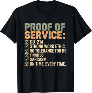 Proof of Service DD-214 Tinnitus Strong Work, Ethic Military