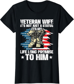 Veteran Wife It's My Life Promise to Him Husband Veteran