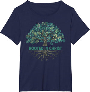 Rooted in Christ Tree God Roots Jesus Christians