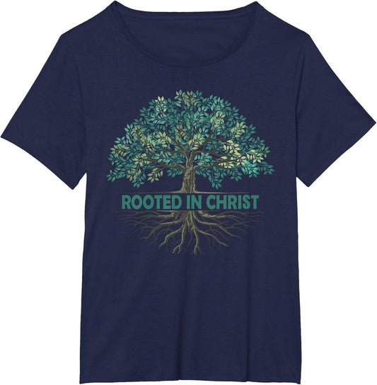 Rooted in Christ Tree God Roots Jesus Christians