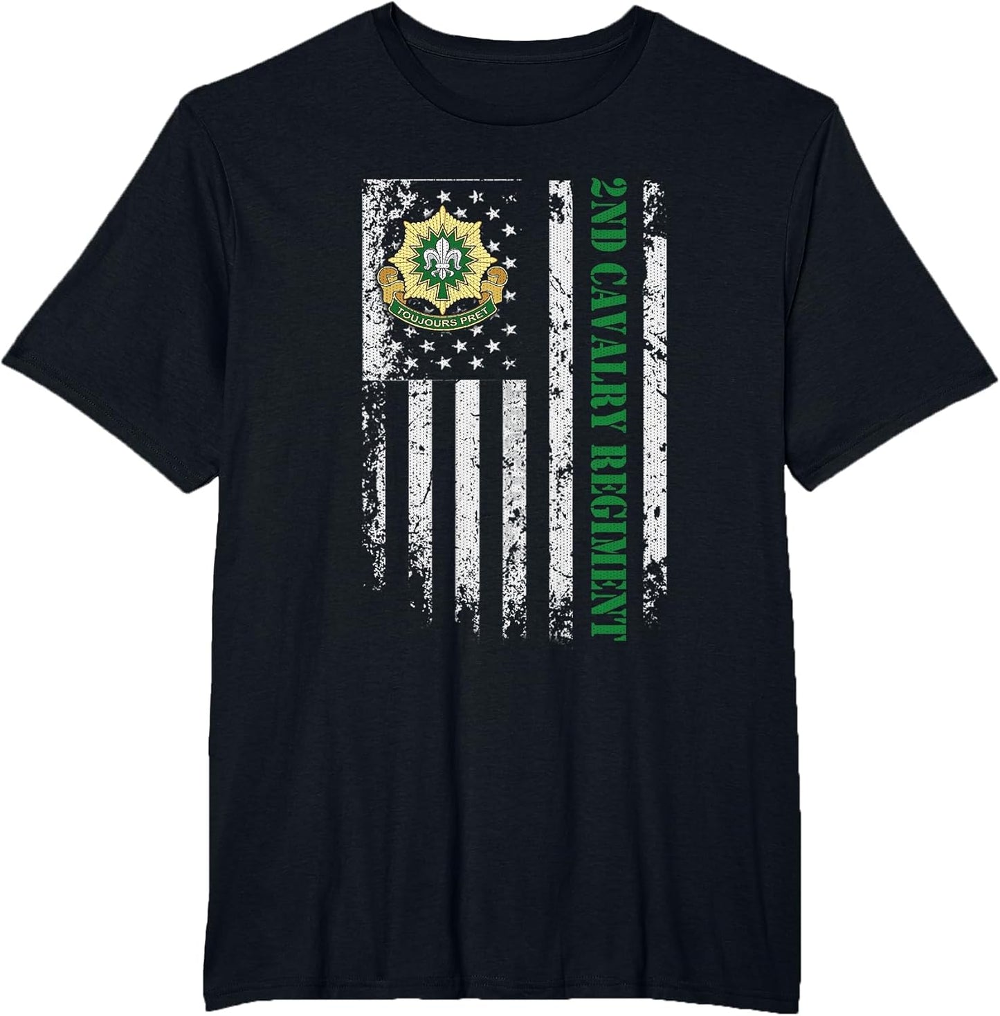 2nd Armored Cavalry Regiment Veteran USA Flag Veterans Day