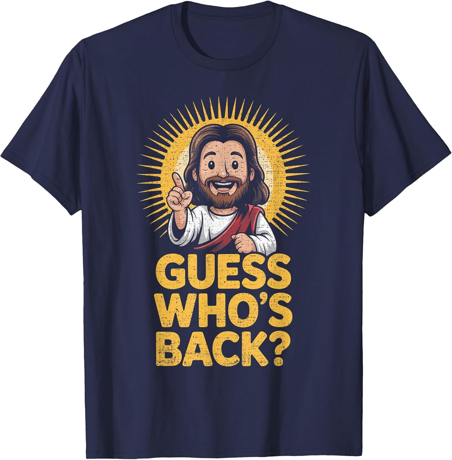 Easter Guess Whos Back Jesus Funny Religious Men Women Kids