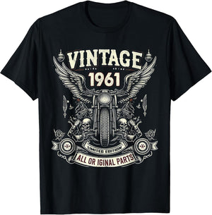 Vintage 1961 Born in 1961 63th Birthday Motorcycle Bikers