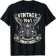 Vintage 1961 Born in 1961 63th Birthday Motorcycle Bikers