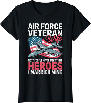 Air Force Wife American Patriotic Fighter Pilot Veteran