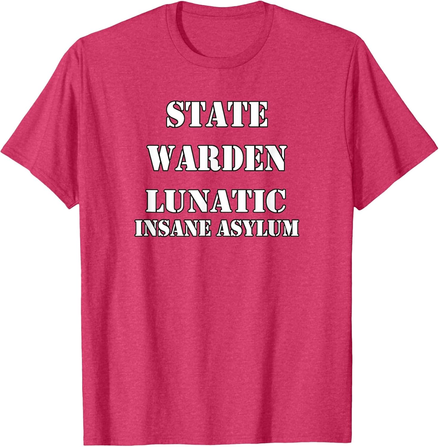 Prison Costume Shirt Warden Lunatic Insane Asylum