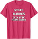 Prison Costume Shirt Warden Lunatic Insane Asylum