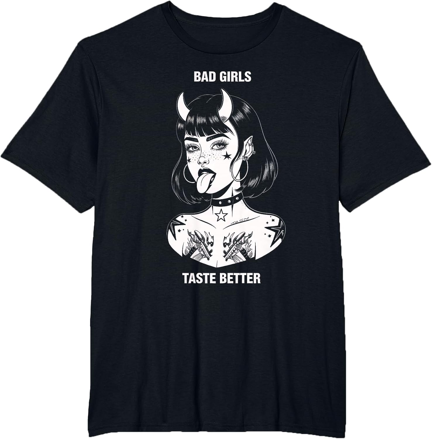 Bad Girls Taste Better Tattoo Devil Halloween Men Women
