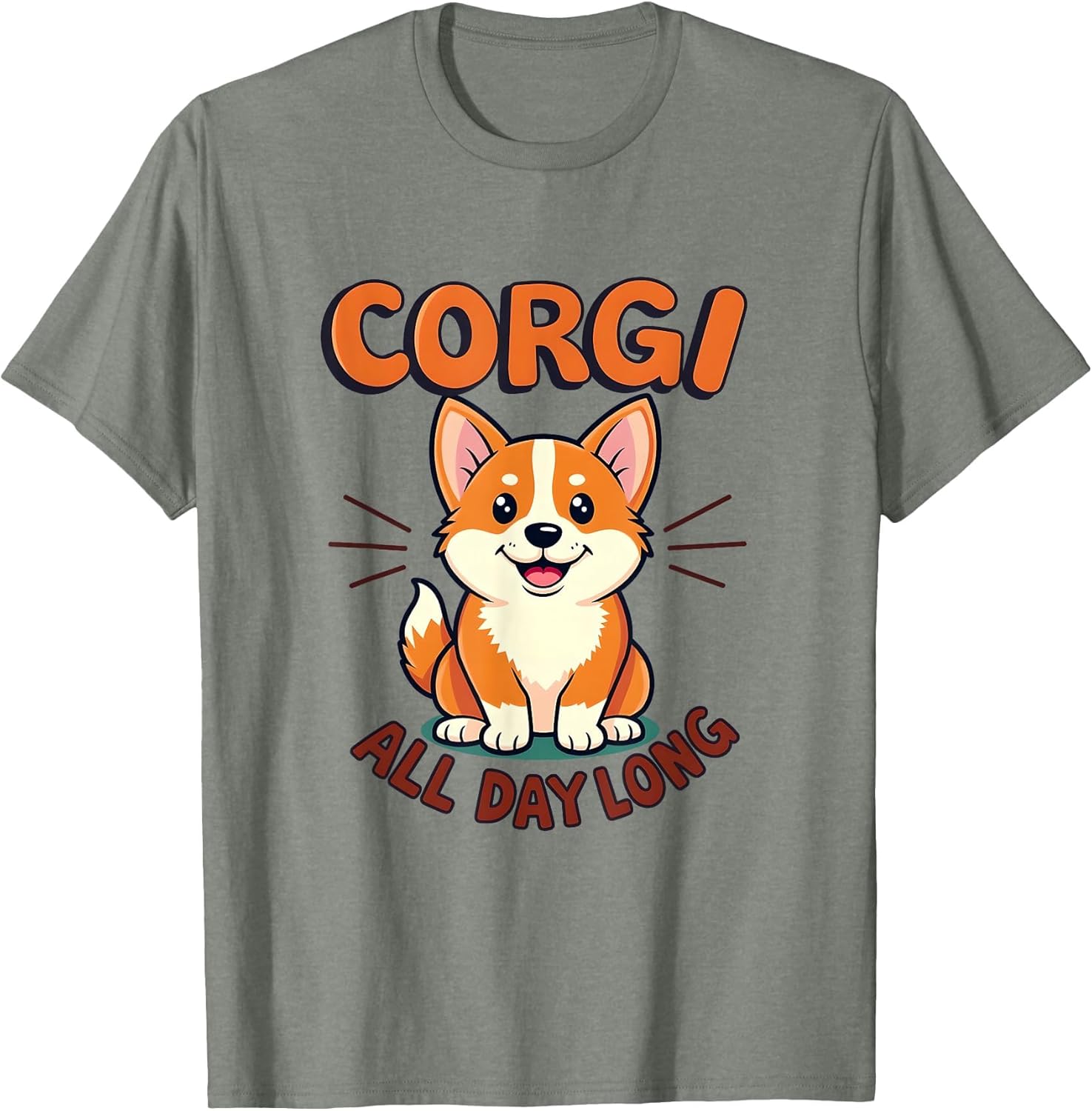 Corgi All Day Long Adorable Dog Design