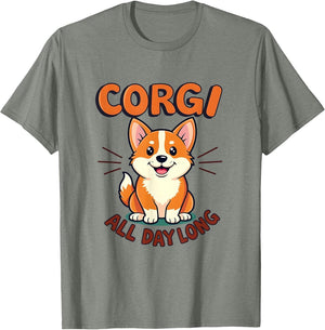 Corgi All Day Long Adorable Dog Design