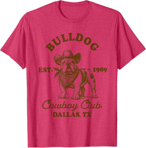 English Bulldog Mom Western Howdy Bulldog Cowboys Club
