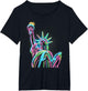Vivid Statue of Liberty - Colorful Icon