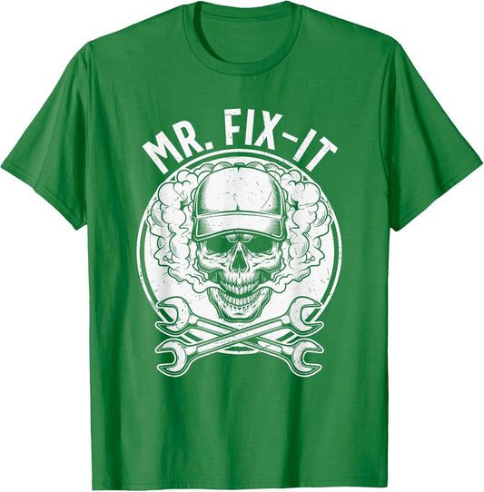 MR. Fix-It Skull Head with Smoke and Cross Spanners Wrench