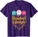 Baseball Lifestyle Shirt, Ice Cream Drip Baseball for Boys