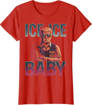 Ice Ice Baby Retro Funny Trump