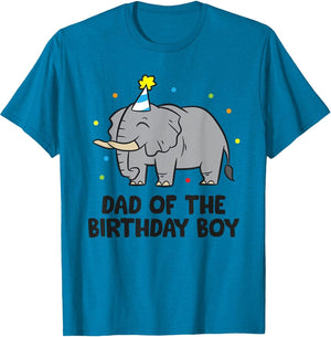Dad of The Birthday Boy Matching Elephant Birthday
