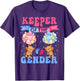Keeper of The Gender Reveal Cute Bear Balloons Pink Or Blue