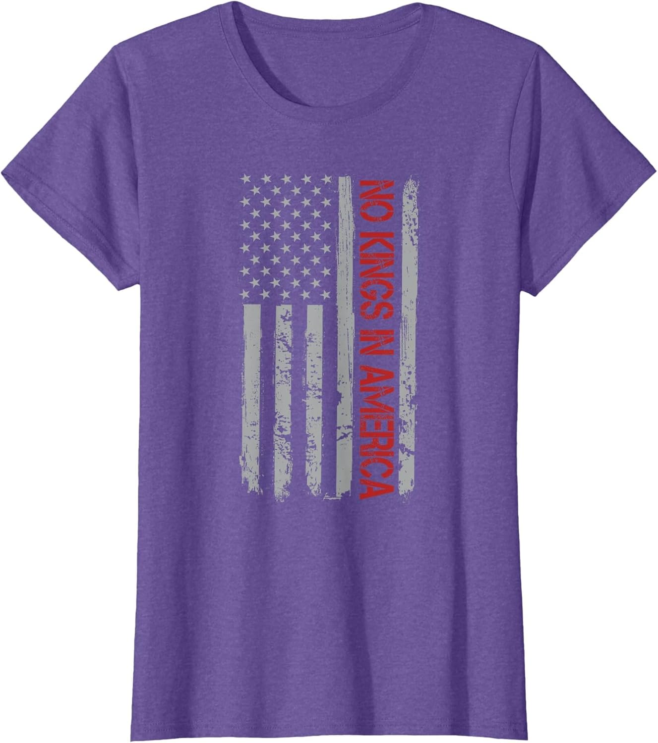 No Kings in America US Flag Vintage