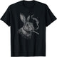 Bunny Smoking a Cigarette, Vintage Rabbit Animal Art Graphic
