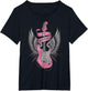 I Love Rock and Roll Pink Guitar Angel Wings Vintage