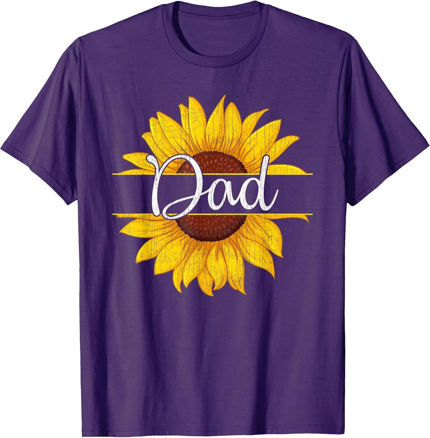 Summer Vintage Yellow Sunflower Graphic Sunflower Dad
