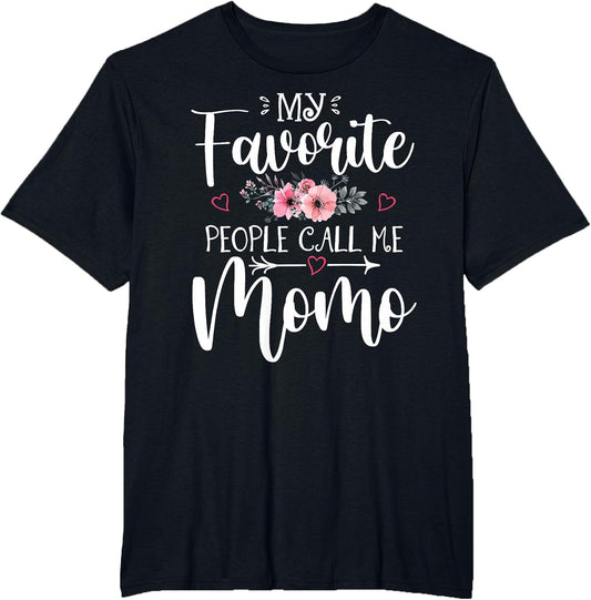 My Favorite People Call Me Momo Funny Floral Mother's Day
