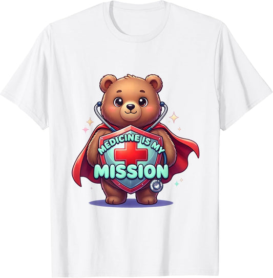 Medicine Is My Mission Nurse Superhero Design