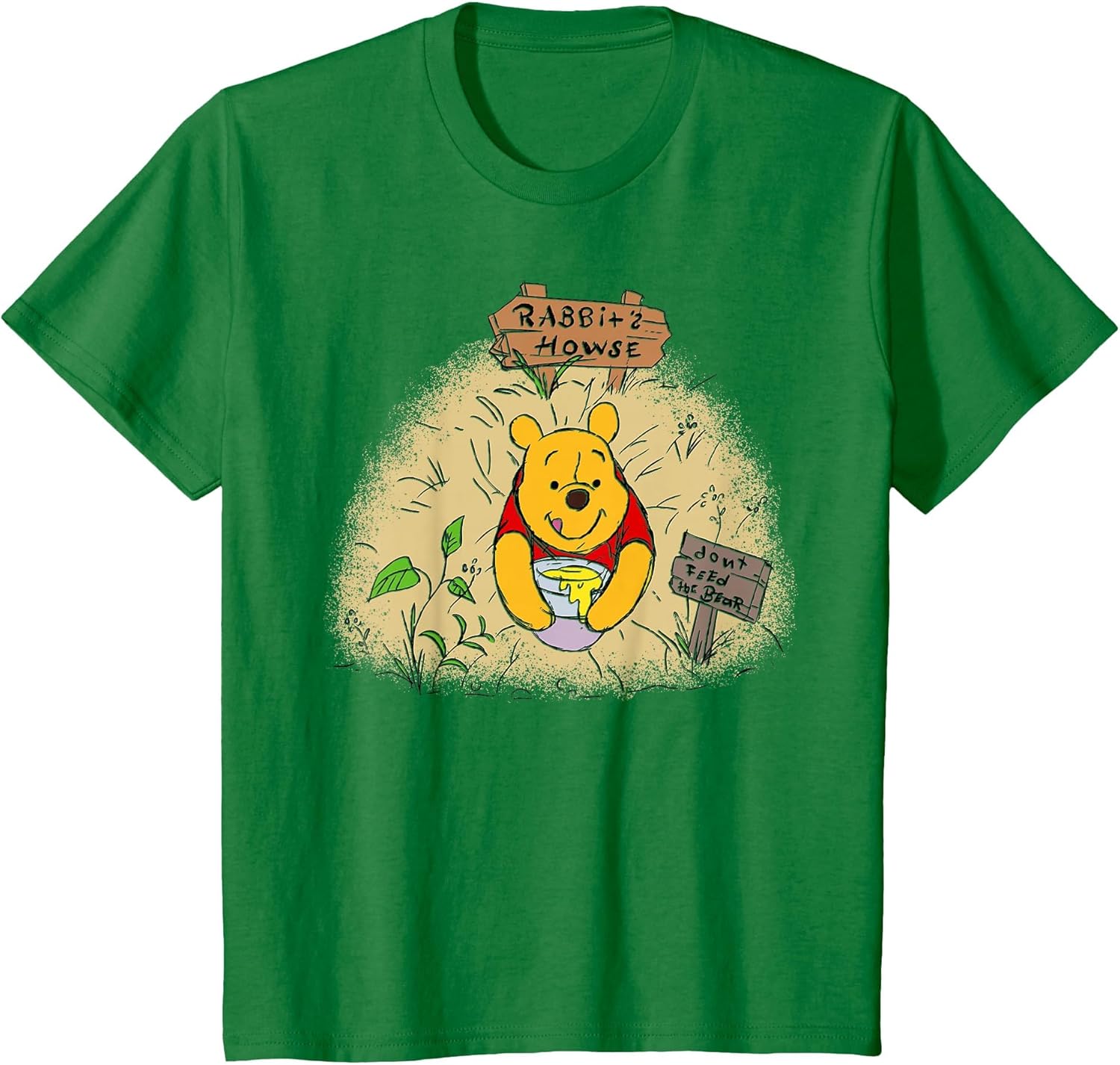 Kids Disney Winnie The Pooh Rabbit's House Don't Feed The Bear