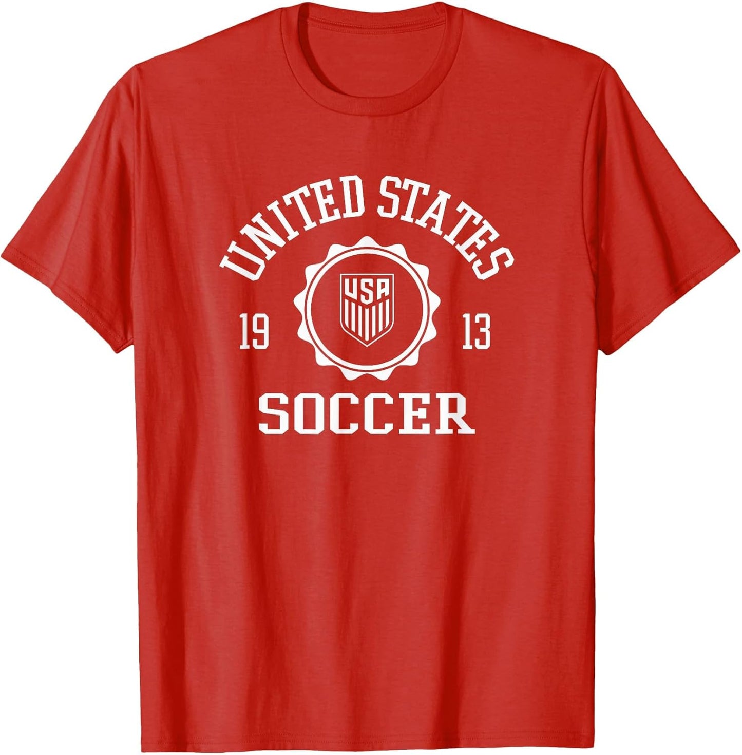 United States Soccer Stamp USMNT Officially Licensed , Men, Red, X-Large
