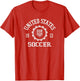 United States Soccer Stamp USMNT Officially Licensed , Men, Red, X-Large