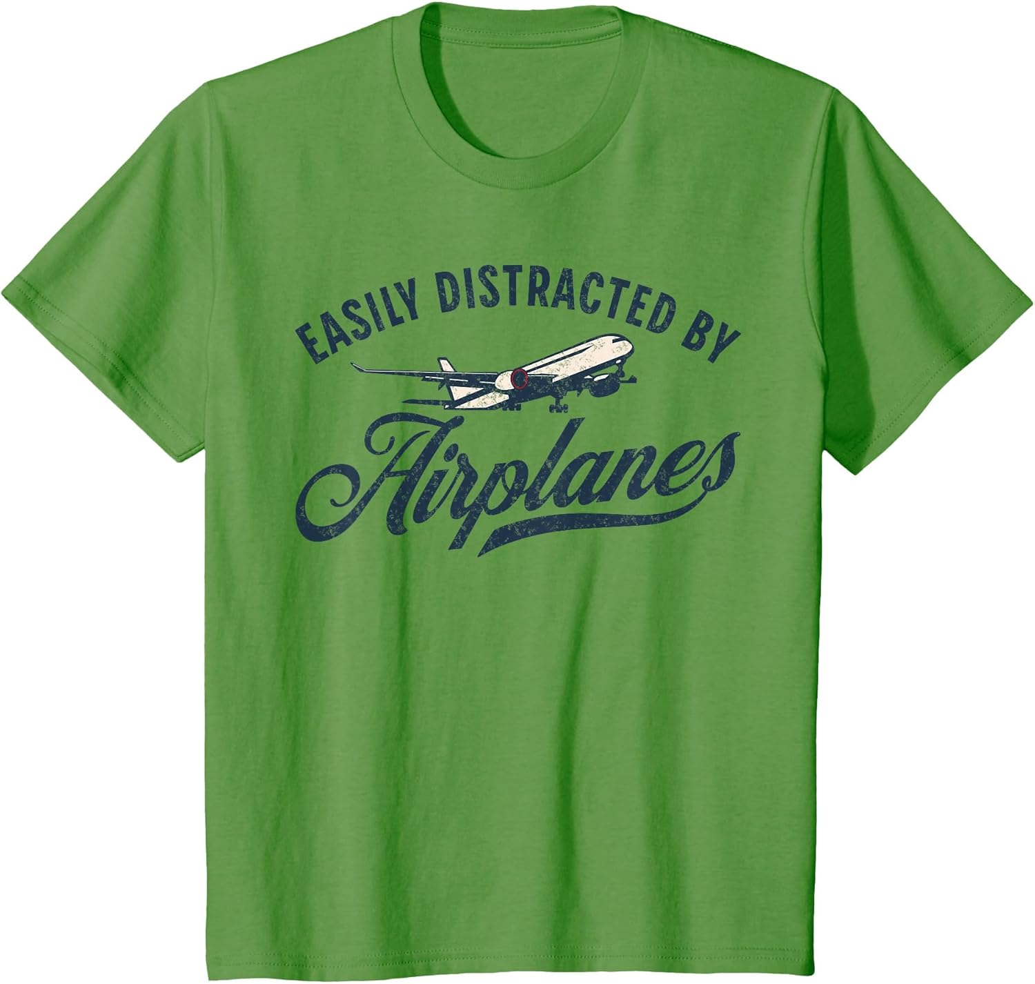 Easily Distracted by Airplanes Plane Lover Vintage Aviation