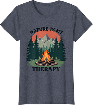 Nature Is My Therapy Women's Camping Design