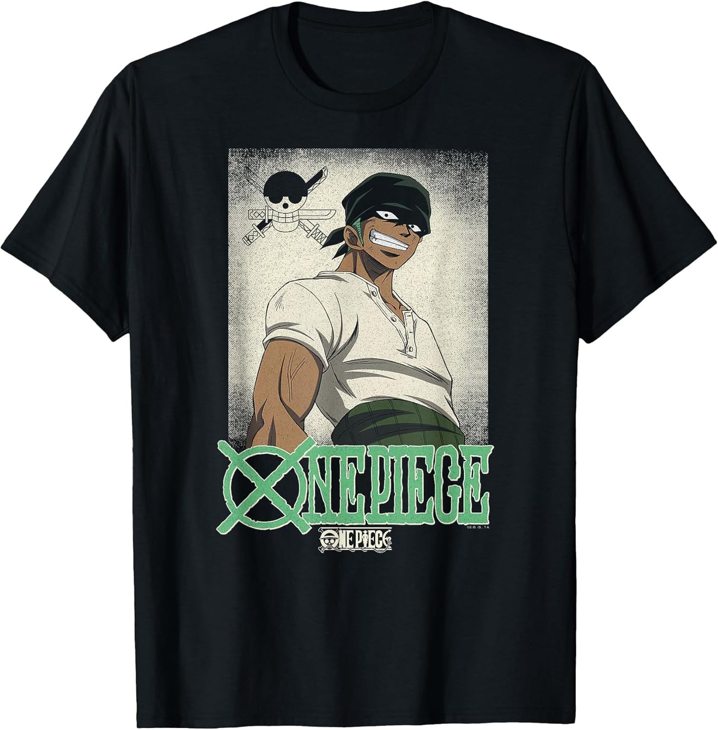 One Piece Anime Vintage Illustration Roronoa Zoro
