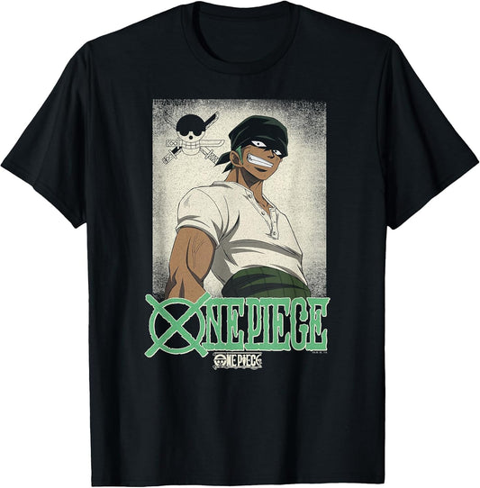 One Piece Anime Vintage Illustration Roronoa Zoro