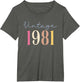 45 Years Old Vintage 1981 45th Birthday