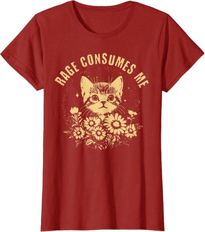 Rage Consumes Me Cute Cat Meme