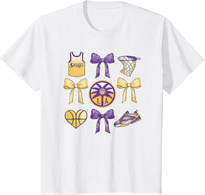 WNBA Los Angeles Sparks Bow Grid