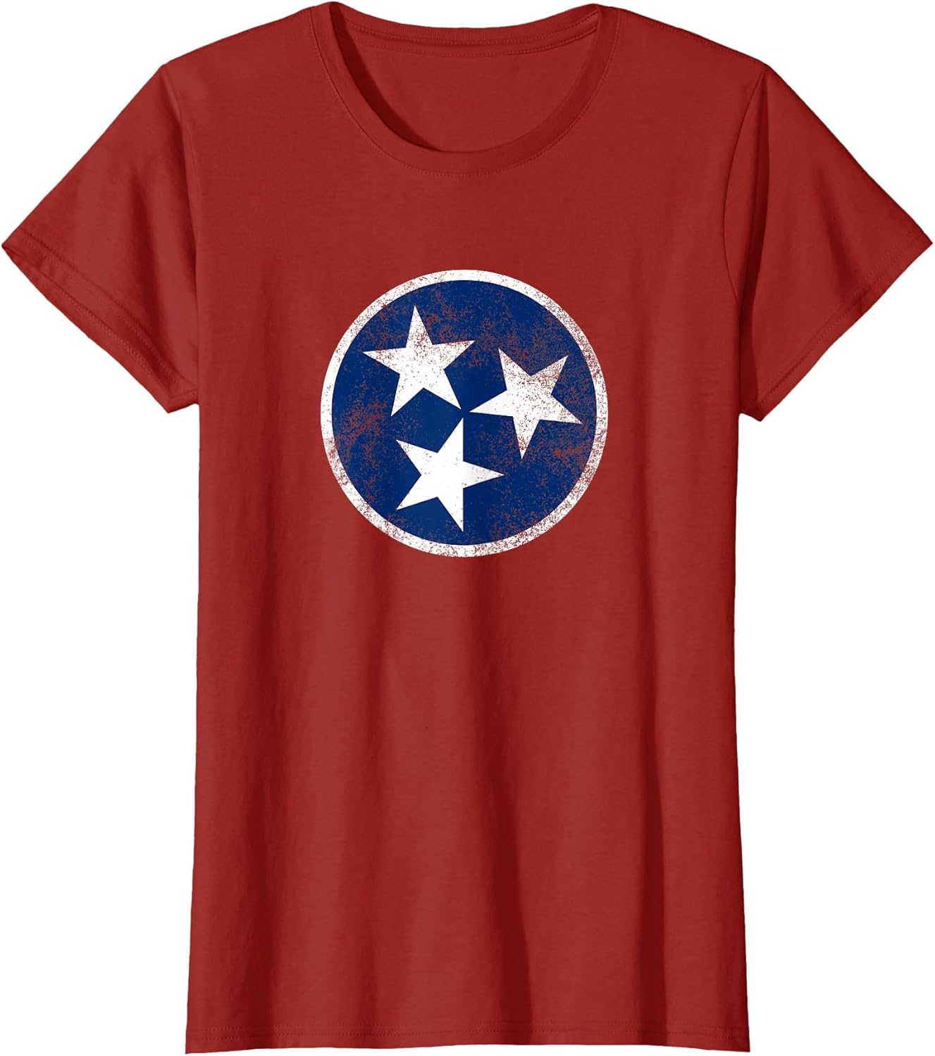 Tennessee Flag Tristar Logo Retro Vintage Distressed