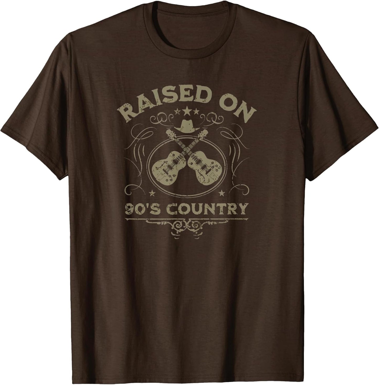 Raised On 90's Country Music Vintage Funny Retro Southern