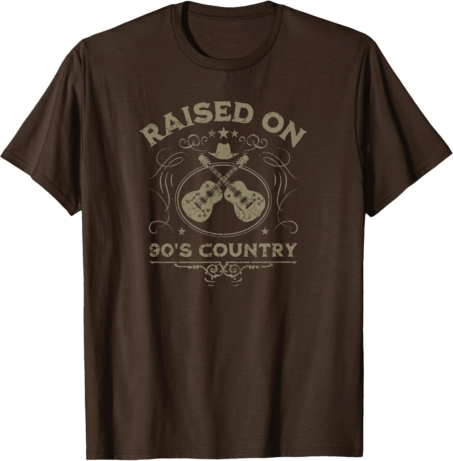 Raised On 90's Country Music Vintage Funny Retro Southern