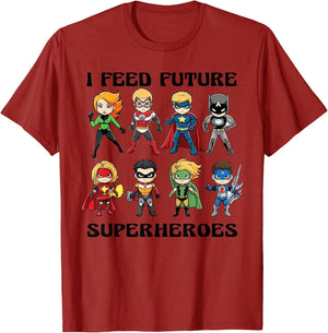 I Feed Future Superheroes School Lunch Lady Squad Funny