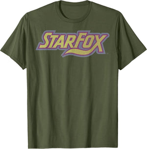 Star Fox Vintage Distressed Game Logo Graphic