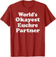 World's Okayest Euchre Partner Cards Funny Sarcastic